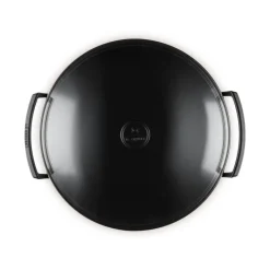 36 cm - Le Creuset Forme Speciali Wok In Ghisa Vetrificata Con Coperchio In Vetro