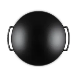 36 cm - Le Creuset Forme Speciali Wok In Ghisa Vetrificata Con Coperchio In Vetro