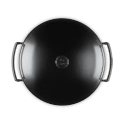 36 cm - Le Creuset Forme Speciali Wok In Ghisa Vetrificata Con Coperchio In Vetro