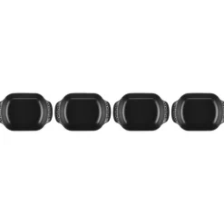 15 cm - Le Creuset Gourmand Mini Pirofila Rettangolare In Ghisa Vetrificata Set 4 Pz