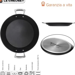 32 cm - Le Creuset Les Forgées Paellera Rotonda In Alluminio Antiaderente