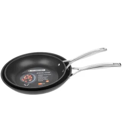 24-28 cm - Le Creuset Les Forgées Set Padelle Antiaderenti In Alluminio - Set 2 Pz