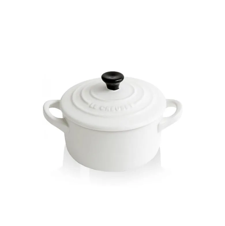 10 cm - Le Creuset Mini Cocotte Casseruola Rotonda In Gres Vetrificato