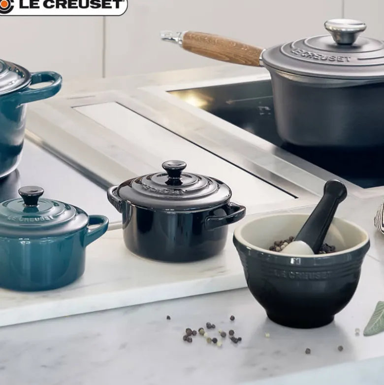 10 cm - Le Creuset Mini Cocotte Casseruola Rotonda In Gres Vetrificato