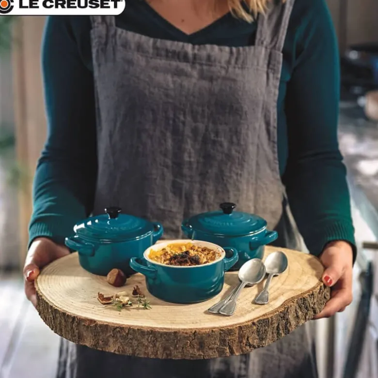 10 cm - Le Creuset Mini Cocotte Casseruola Rotonda In Gres Vetrificato