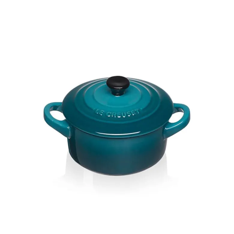 10 cm - Le Creuset Mini Cocotte Casseruola Rotonda In Gres Vetrificato