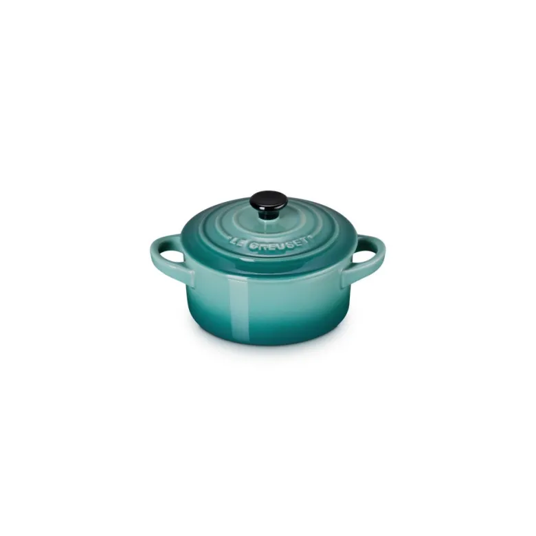 10 cm - Le Creuset Mini Cocotte Casseruola Rotonda In Gres Vetrificato