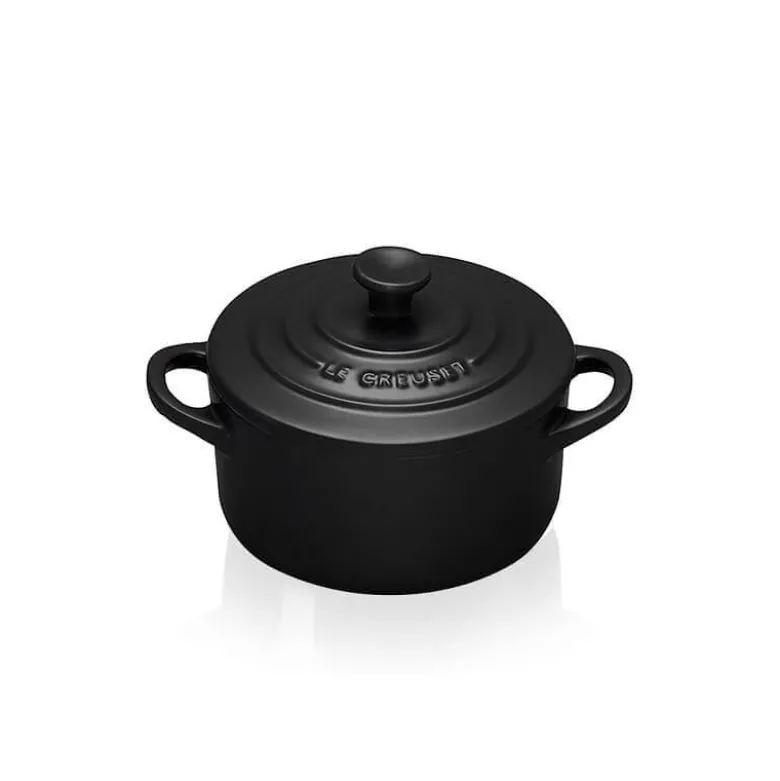 10 cm - Le Creuset Mini Cocotte Casseruola Rotonda In Gres Vetrificato