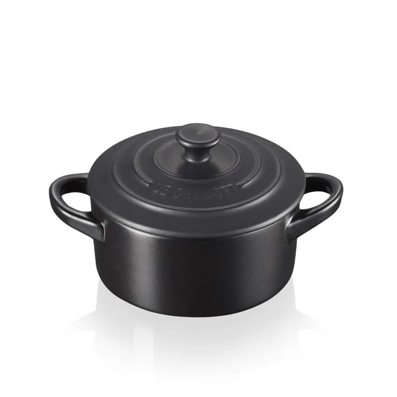10 cm - Le Creuset Mini Cocotte Casseruola Rotonda In Gres Vetrificato