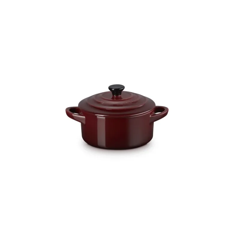 10 cm - Le Creuset Mini Cocotte Casseruola Rotonda In Gres Vetrificato