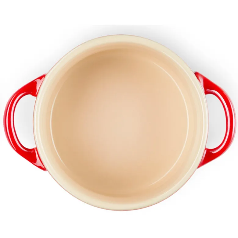 10 cm - Le Creuset Mini Cocotte Casseruola Rotonda In Gres Vetrificato - Set 4 Pz