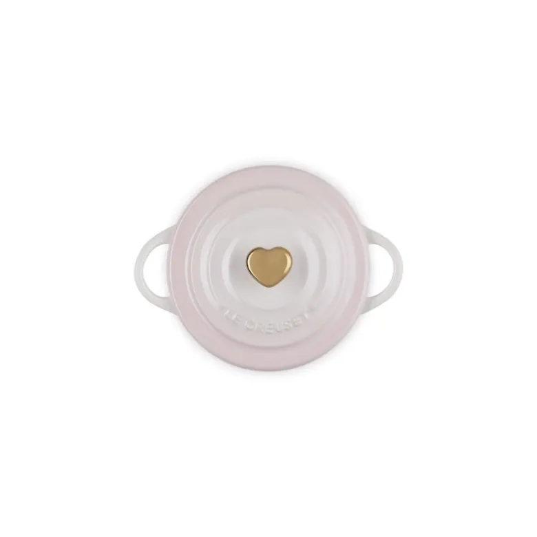 10 cm - Le Creuset Mini Cocotte Con Pomolo Cuore In Gres Vetrificato