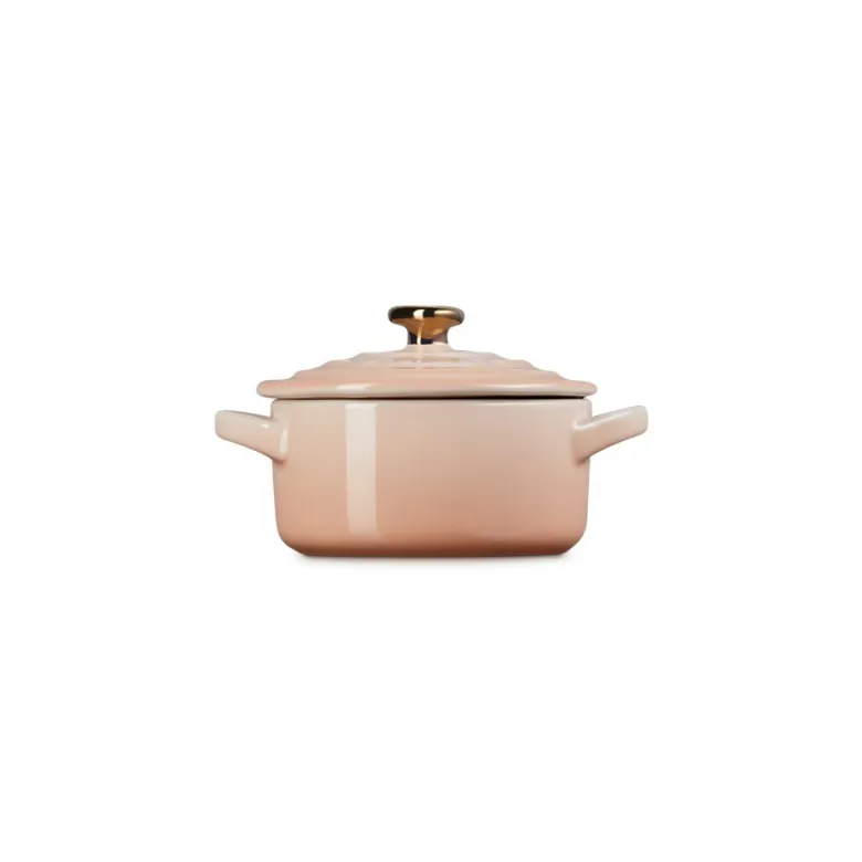 10 cm - Le Creuset Mini Cocotte Con Pomolo Cuore In Gres Vetrificato