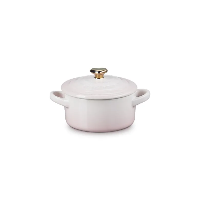 10 cm - Le Creuset Mini Cocotte Con Pomolo Cuore In Gres Vetrificato