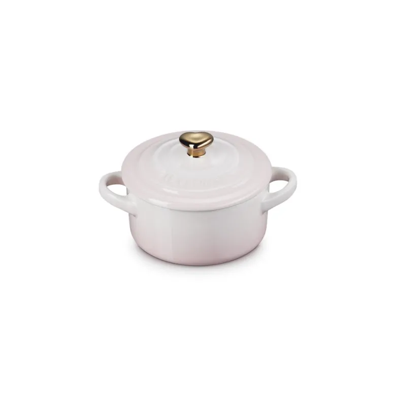 10 cm - Le Creuset Mini Cocotte Con Pomolo Cuore In Gres Vetrificato