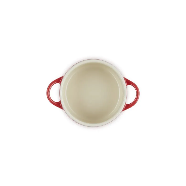10 cm - Le Creuset Mini Cocotte Con Pomolo Cuore In Gres Vetrificato