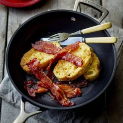 26 cm - Le Creuset Padella Alta In Alluminio Antiaderente Con Manico e Maniglia