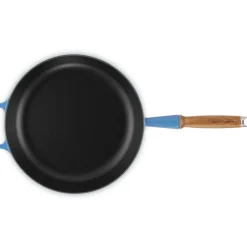 28 cm - Le Creuset Padella Alta In Ghisa Con Manico In Legno