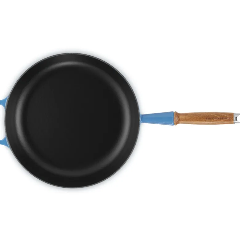 28 cm - Le Creuset Padella Alta In Ghisa Con Manico In Legno
