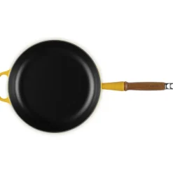 28 cm - Le Creuset Padella Alta In Ghisa Con Manico In Legno