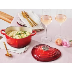 20 cm - Le Creuset Tradition Cuore Casseruola In Ghisa Vetrificata