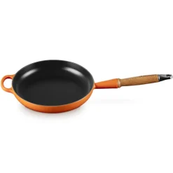 24 cm - Le Creuset Tradition Padella In Ghisa Smaltata con Manico In Legno