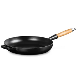 24 cm - Le Creuset Tradition Padella In Ghisa Smaltata con Manico In Legno
