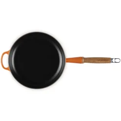 24 cm - Le Creuset Tradition Padella In Ghisa Smaltata con Manico In Legno