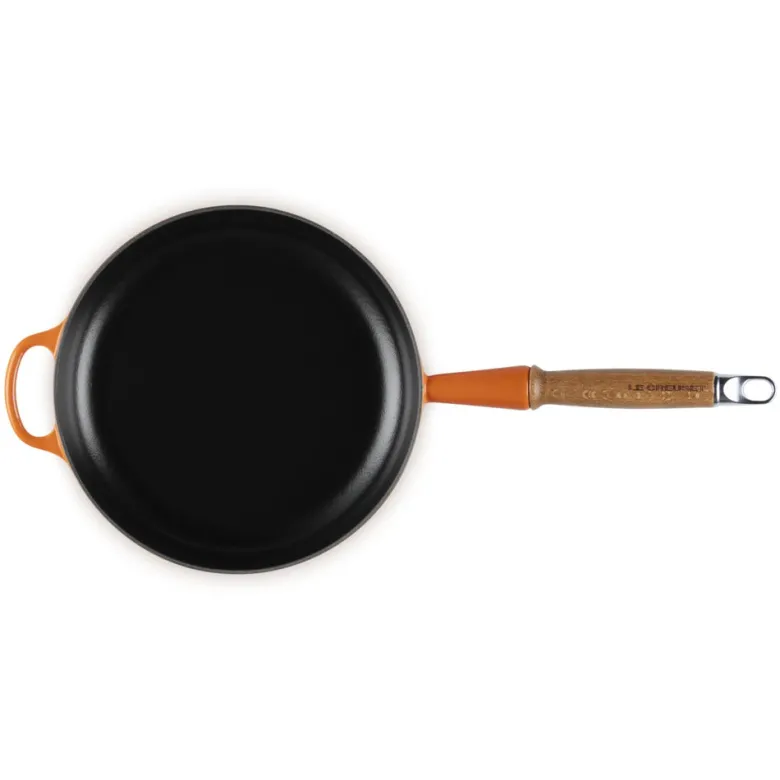 24 cm - Le Creuset Tradition Padella In Ghisa Smaltata con Manico In Legno
