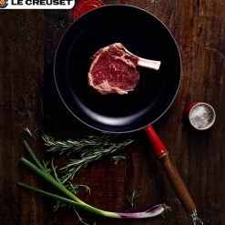 26 cm - Le Creuset Tradition Padella In Ghisa Smaltata con Manico In Legno