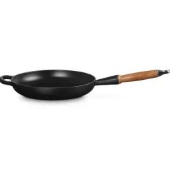 26 cm - Le Creuset Tradition Padella In Ghisa Smaltata con Manico In Legno