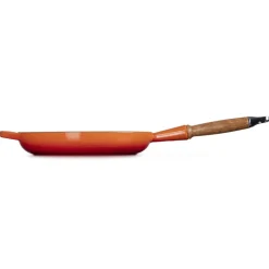 26 cm - Le Creuset Tradition Padella In Ghisa Smaltata con Manico In Legno