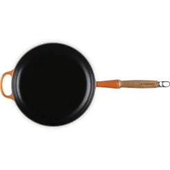 26 cm - Le Creuset Tradition Padella In Ghisa Smaltata con Manico In Legno