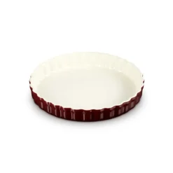 28 cm - Le Creuset Tradition Tortiera Rotonda In Gres Vetrificato