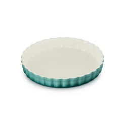 28 cm - Le Creuset Tradition Tortiera Rotonda In Gres Vetrificato