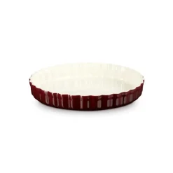 28 cm - Le Creuset Tradition Tortiera Rotonda In Gres Vetrificato