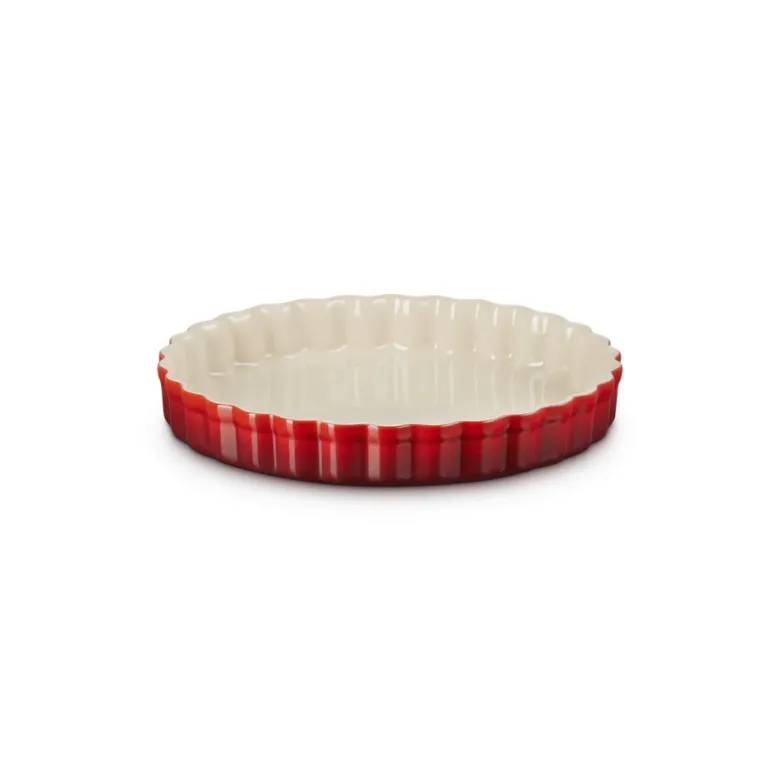 24 cm - Le Creuset Tradition Tortiera Rotonda In Gres Vetrificato