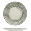 27 cm - Lioness Focus Grey Piatto Piano In Porcellana - Set 6 Pz