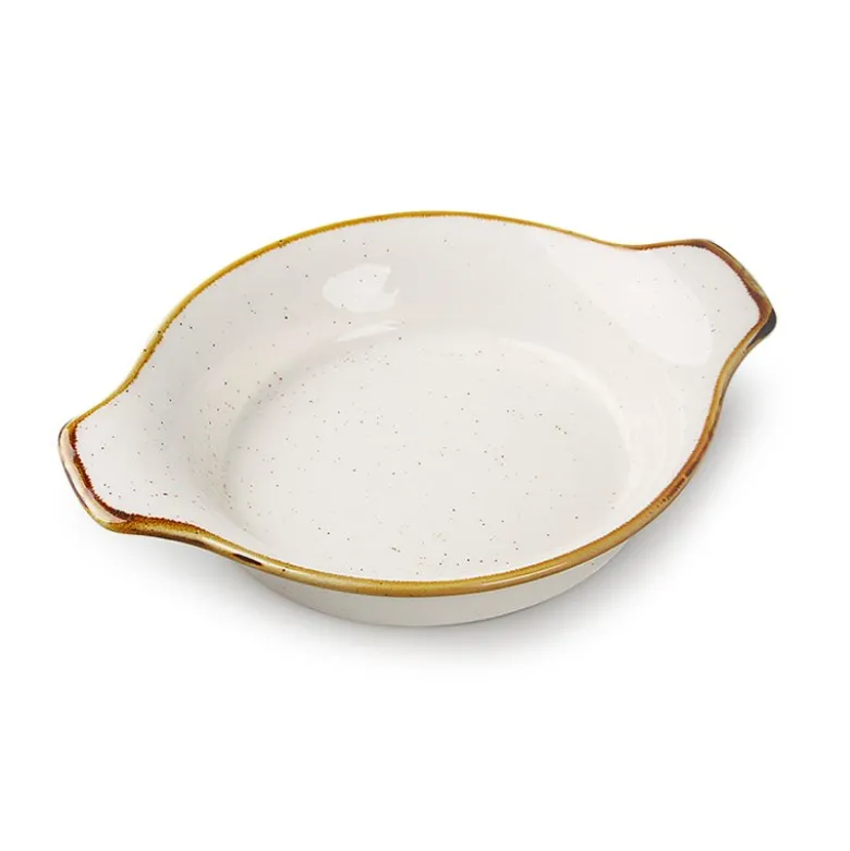 21 cm - Lioness Just Colour Tegamino Ovale In Porcellana - Set 6 Pz