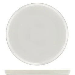 25.7 cm - Lioness Justwhite Piatto Piano In Porcellana - Set 3 Pz