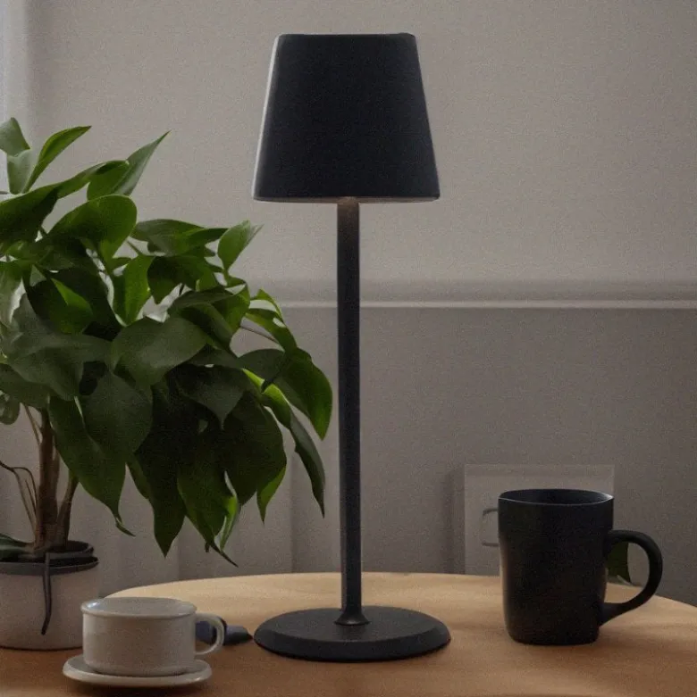 34 cm - Lumiere Lampada Da Tavolo In Alluminio