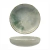 22 cm - Mesa Ceramics Matcha Piatto Fondo Coupe Decorato In Gres porcellanato Set 6 Pz