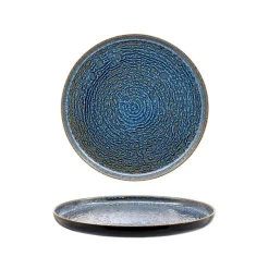 22 cm - Okeanos Piatto Piano In Stoneware - Set 4 Pz