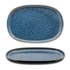 33 cm - Okeanos PIatto Vassoio Ovale In Stoneware - Set 4 Pz