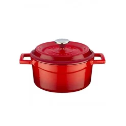 16 cm - Paderno Casseruola Rotonda In Ghisa Smaltata