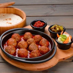 20 cm - Paderno Cast Iron Cookware Piatto In Ghisa Con Supporto In Legno