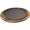 28 cm - Paderno Cast Iron Cookware Piatto Pizza In Ghisa