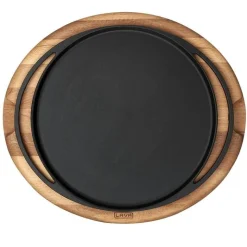 28 cm - Paderno Cast Iron Cookware Piatto Pizza In Ghisa