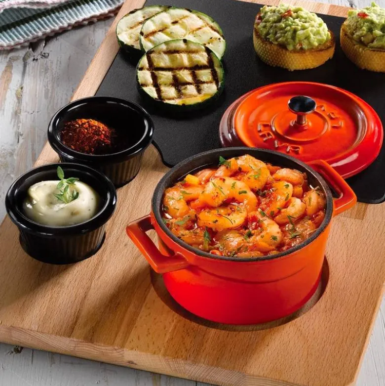 12 cm - Paderno Cast Iron Cookware Casseruola In Ghisa