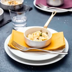 10 cm - Paderno Miniature Mini Casseruola Bassa In Alluminio Con Manico In Ottone